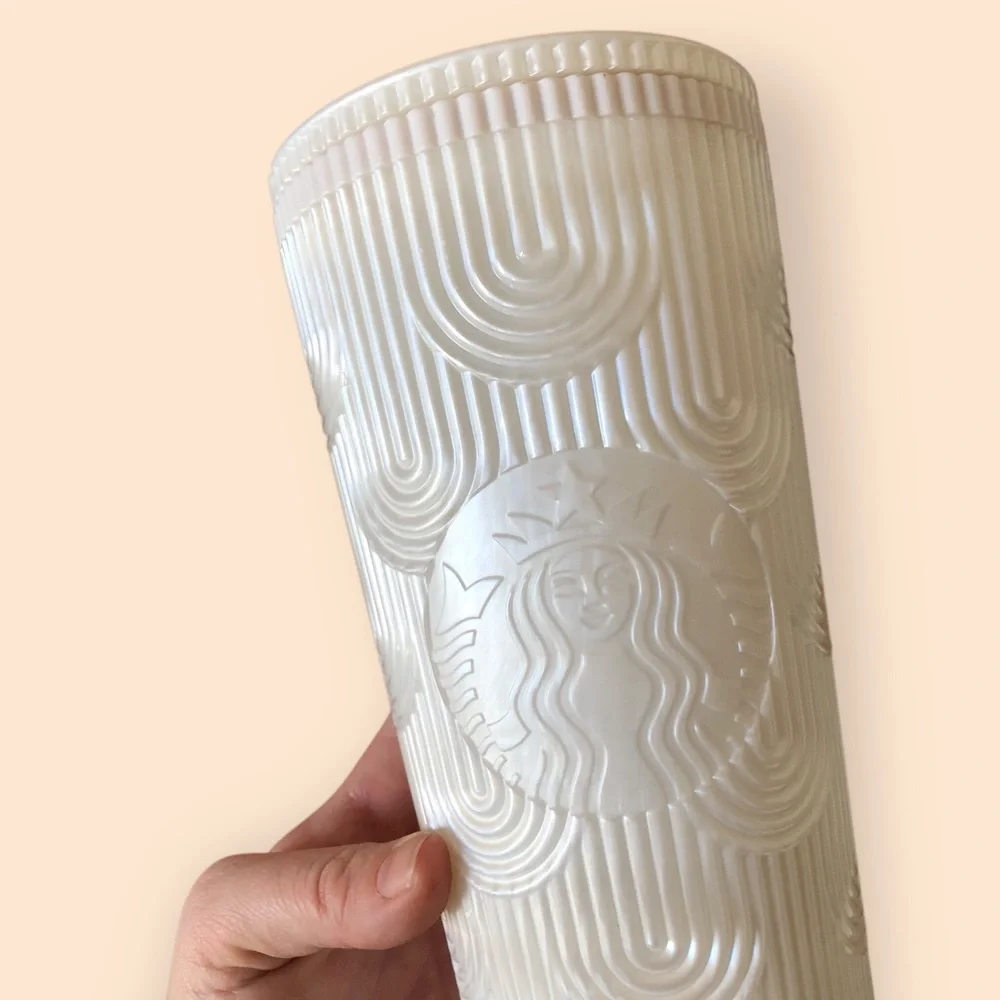 Starbucks 24oz Venti Tumbler Bundle (2) Summer Purple Kaleidoscope & White Pearl